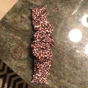 Leopard Scrunchie Apple Watch band